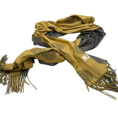 House Of Tweed  Womens  Size L Scarf Grey / Mustard 64 x 168 cm 