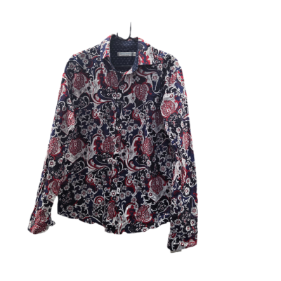 Jimmy Stuart Mens Shirt Size S Long Sleeve Paisley Floral Cotton Made In Australia