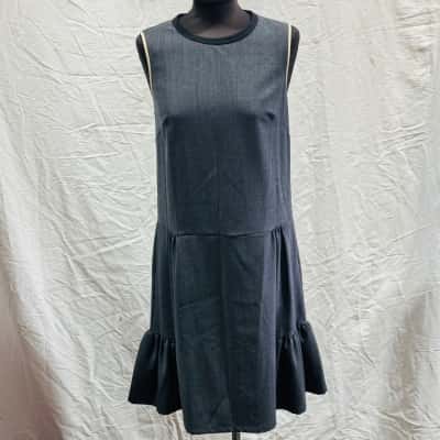 MARNI Size 40 Wool Sleeveless Dress Grey 2013