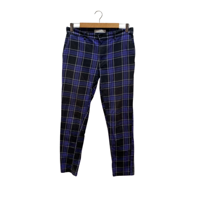 Black Friday Womens Size 30 Purple Check Pants