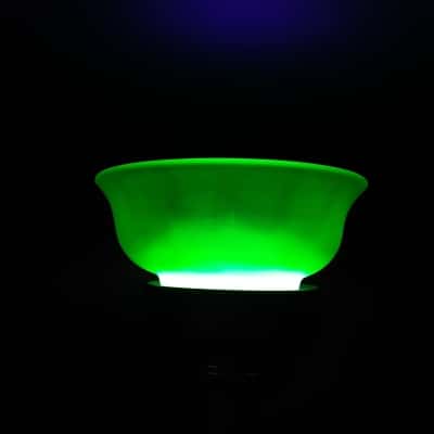 Art Deco Uranium Glass Bowl