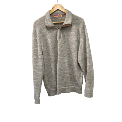 Kuna Mens  Size 1 Quarter Zip Jumper Grey 