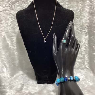  Womens Necklace Blue / Other / Silver 