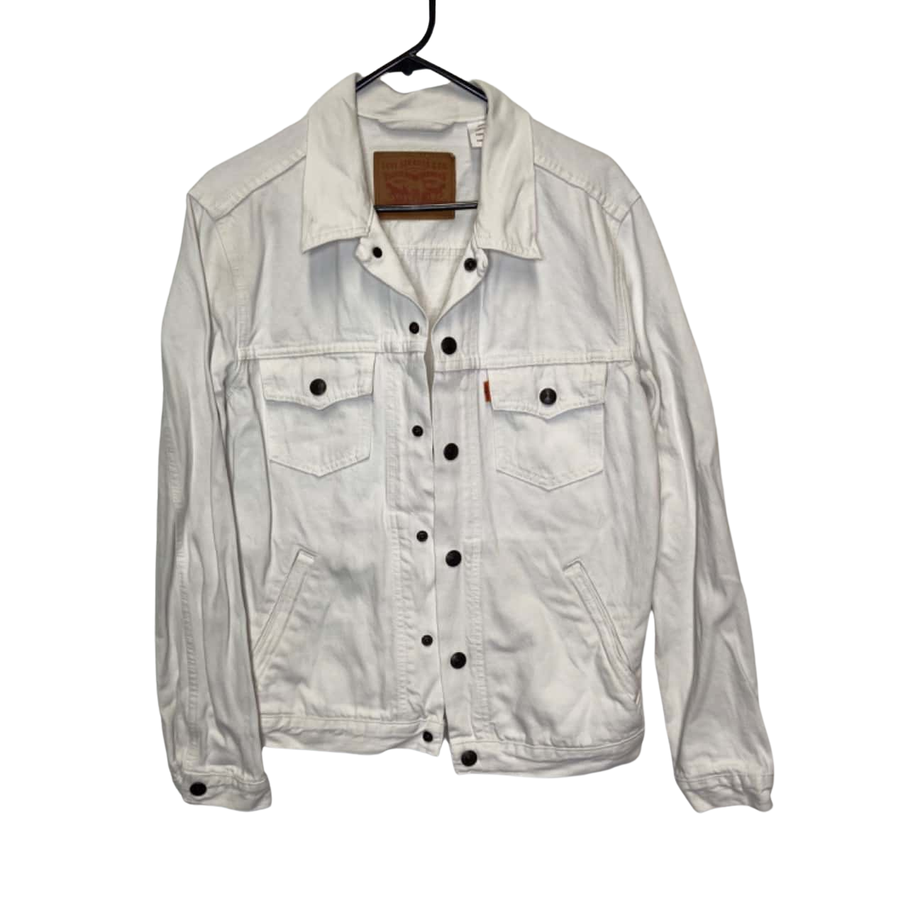 Levis Womens Size S Button Up Jacket White (s)