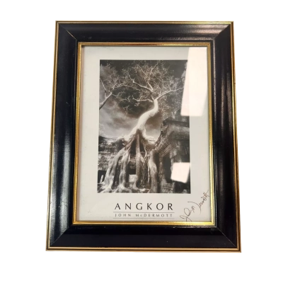 John McDermott Signed Angkor Cambodia Photograph Framed