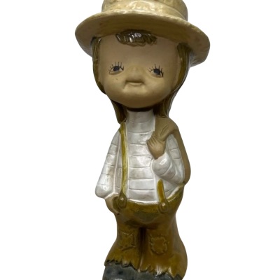 Vintage Japanese Stoneware Figurine 