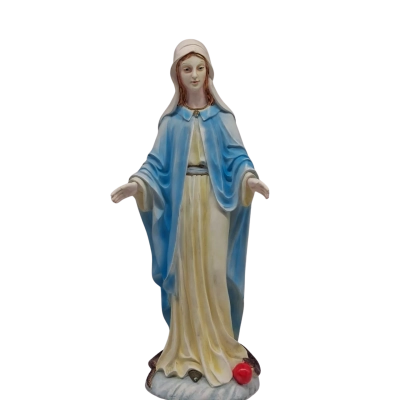 A BEAUTIFUL FIGURINE OF  THE VIRGIN MARY 