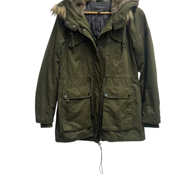 Forever New Womens  Size 12 Winter Jacket Khaki 