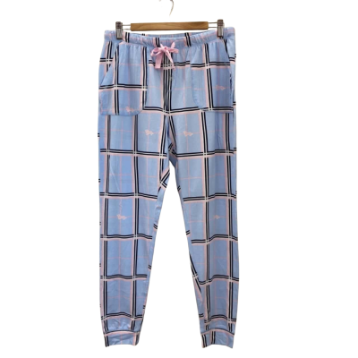 Peter Alexander Womens  Size L Pyjama Bottoms Blue / Checked 