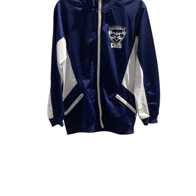 AFL Womens  Size 14 Navy Blue / White Geelong Cats Track Jacket Zip Front