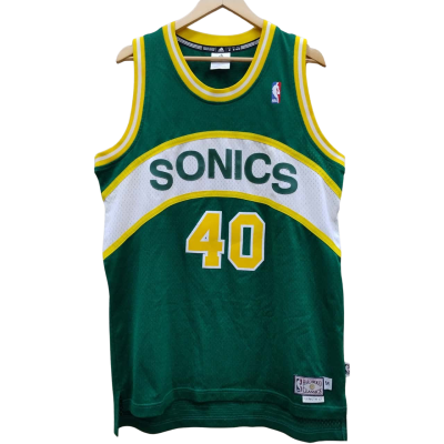 Adidas Mens Size M Green Basketball Top (1)