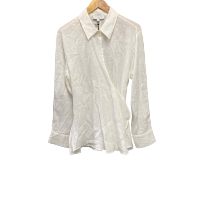 Witchery Womens  Size 16 Wrap Shirt White RRP $149