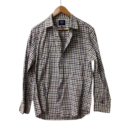 Charles Tyrwhitt Check long sleeve shirt M 100% cotton J