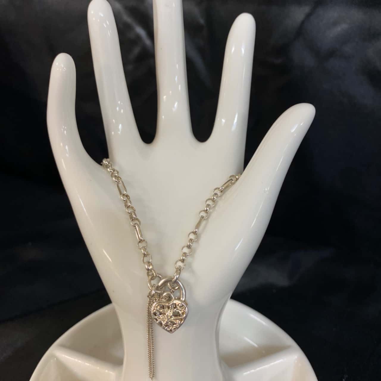 Lock Chain Braclet (925 Silver)