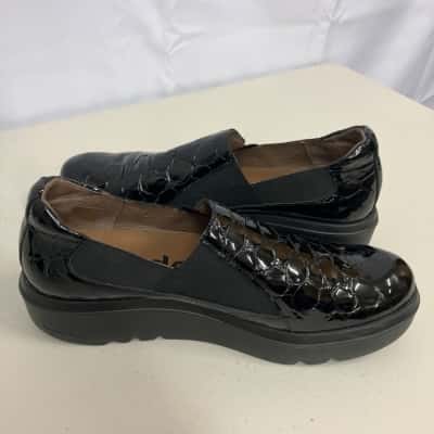 Wonder Twin Platform loafers Size 12.5 in Barbun Black  