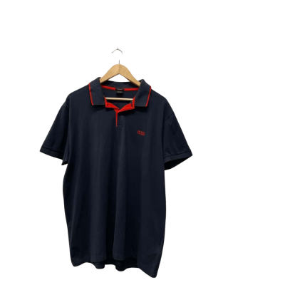 Boss Hugo Boss Mens  Size XXL polo T-Shirt Blue / Red 