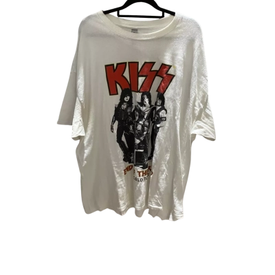 KISS End Of The Road Tour T Shirt Gildan  Mens  Size XXXL Short Sleeve T-shirt White 
