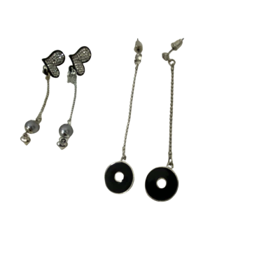 Unbranded Women's Long Earrings 2 Pairs Costume Jewellery 