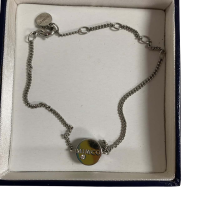 Mimco Womens Big Bang Silver Charm Bracelet 
