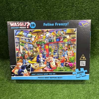 Wasgij Mystery 28 Feline Frenzy 1000 Piece Jigsaw Puzzle