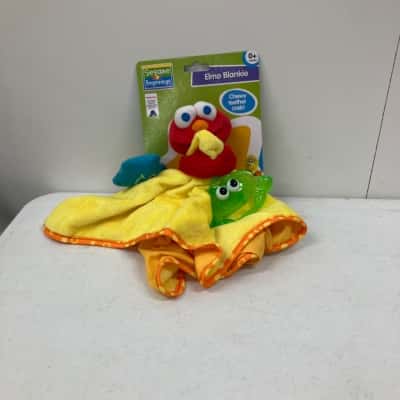Sesame Beginnings Elmo Blankie Chewy Teether Crab NEW