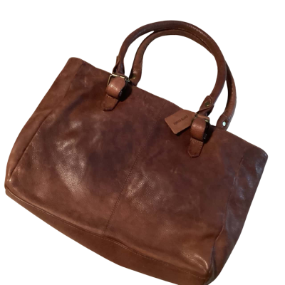 Pierre Cardin large leather bag Brown 