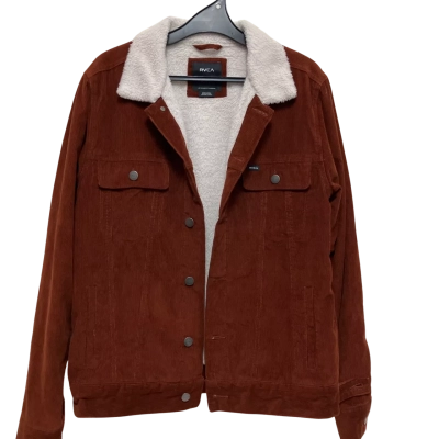 RVCA Womens  Size M Denim Jacket Brown 