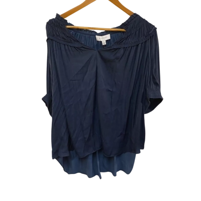 BNWT Witchery Womens  Size 16 Blouse Navy Blue RRP $119.95