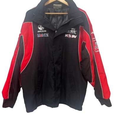 Vintage Holden Racing Mens  Size XL Front Zipper Black  / Red / White 