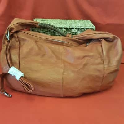  Womens Red Manzoni Butter Soft  Muted Red Large Slouch Tote  Bag