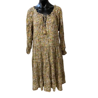 H.U.R  Womens  Size L Babydoll Dress Cream / Floral 