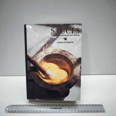 Sauces Classical and Contemporary Sauce Making Hardcover Book James Peterson Cooking Culinary