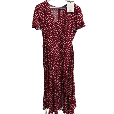 SAO By DEE Size 12 Casual Dress Polka Dot / Red 