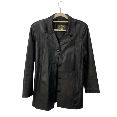  Mens  Size XXL Leather Jacket Black 