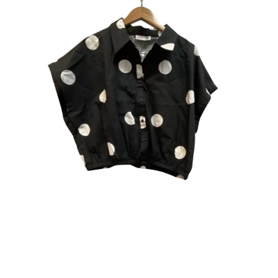 City Chic Womens Size 16 Black / Polka Dot / white shirt 