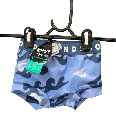 Bonds Baby whoopsies Swim nappy Size 2 Blue / White 