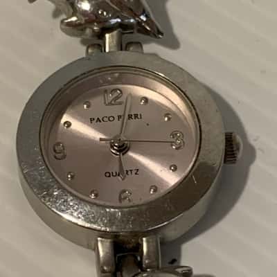 Paco Ferri Silver Dolphin Watch