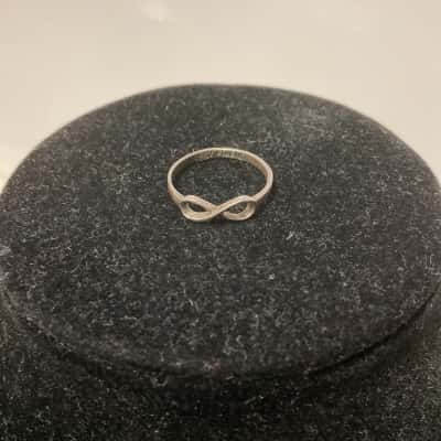  Womens Ring Sterling Silver best friends infinity 