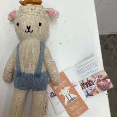 New- Kids cuddle + Kind lamb plush toy 