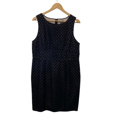 Basque Womens  Size 16 Sleeveless Dress  Black  / Beige