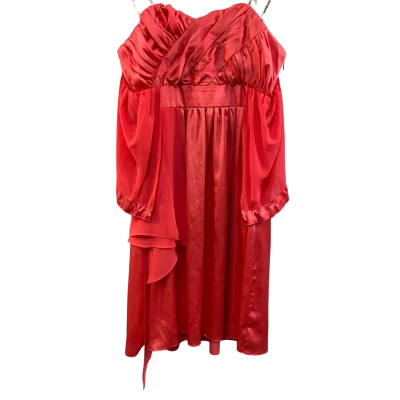 BNWT out with evie Womens Size 8 Strapless Mini Dress Coral 