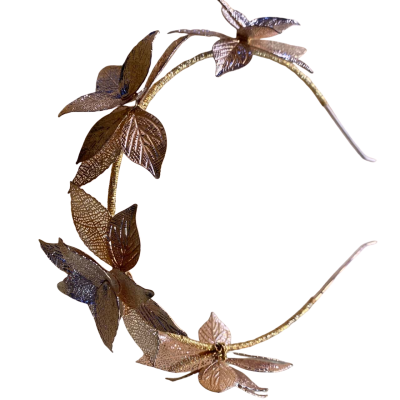 Lovisa Womens rose gold cluster leaf headband 