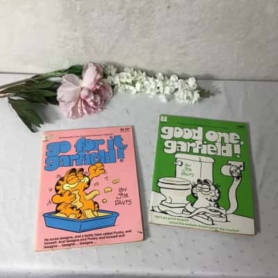Vintage Good One, Garfield! and Go for It, Garfield! Comic Books by Jim Davis