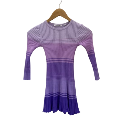 Country Road Kids  Size 5 Knit Dress Purple / Striped 