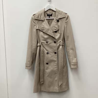 Karen Millen Trench Coat Size UK 10