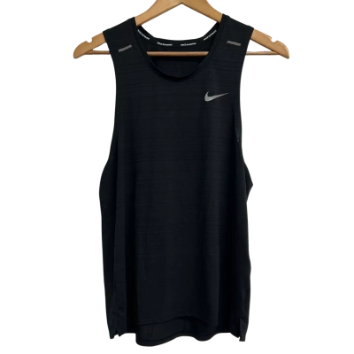 Nike Mens Size M Black Sports Singlet 