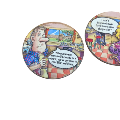 3 funny coasters 