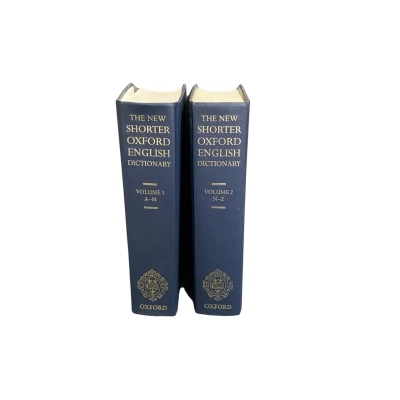 Vintage Shorter Oxford English Dictionary 2 Volume Set 1993 Edition