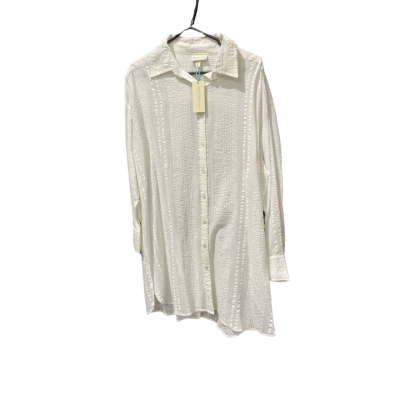 Sea Level Australia Womens  Heatwave Cover Up Shirt Size L White 