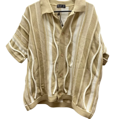 Boohoo Stone Knit Polo   Size S 